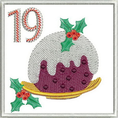 advent calendar machine embroidery design