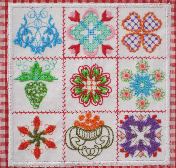 Miniature Baltimore Quilts Machine Embroidery Designs