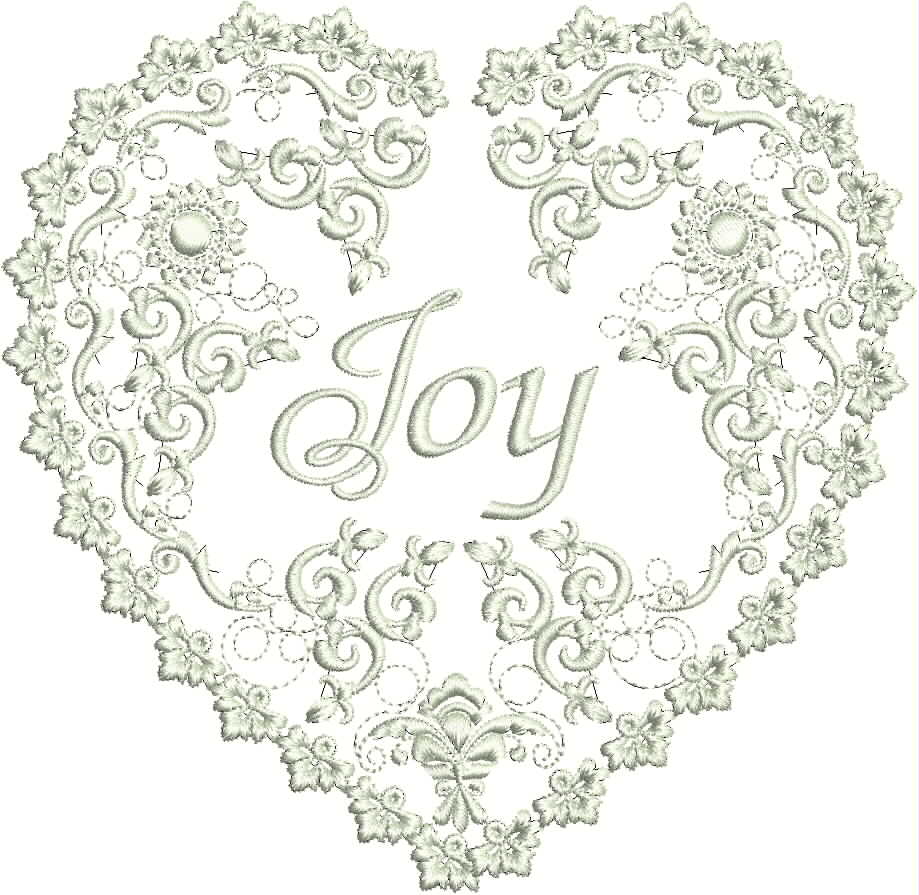 “Joy” Free Machine Embroidery Pattern designed by Cathy Park from Stitching Art