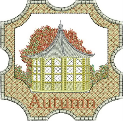 Four Seasons Autumn Machine Embroidery Designs
