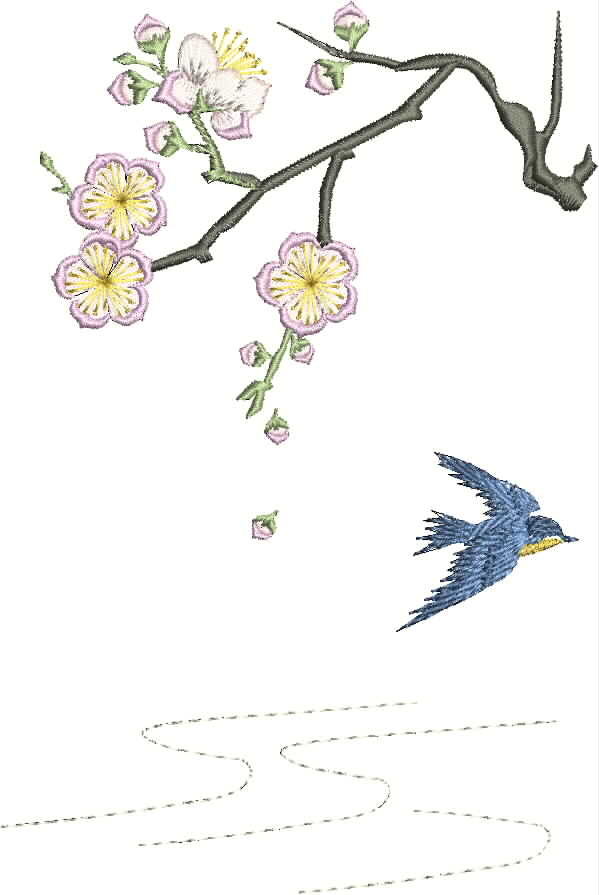 Kyoto Garden Machine Embroidery Designs