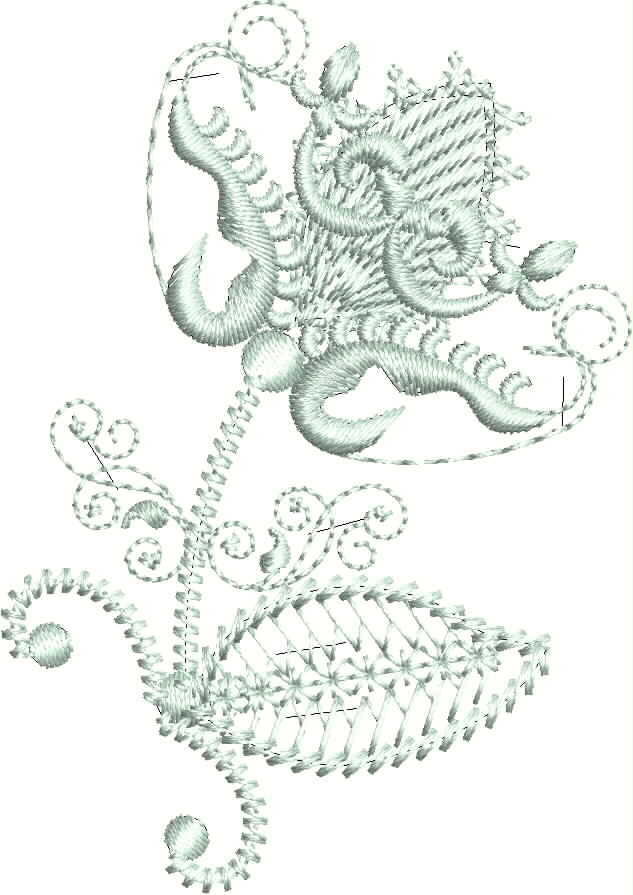 Nature's Bounty Machine Embroidery Designs. Free flower design