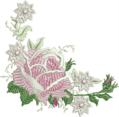 Free Rose Machine Embroidery Design