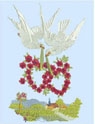 Love Birds Machine Embroidery Design Instructions