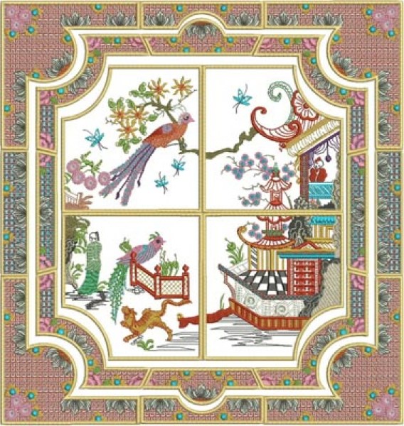 Stitchingart - Machine Embroidery Designs by Cathy Park - Shop online for Oriental Machine Embroidery Design Sets